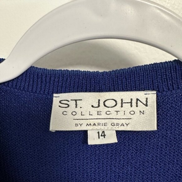 St. John Collection by Marie Gray Button Up Cardigan Sweater size 14 - Picture 3 of 7